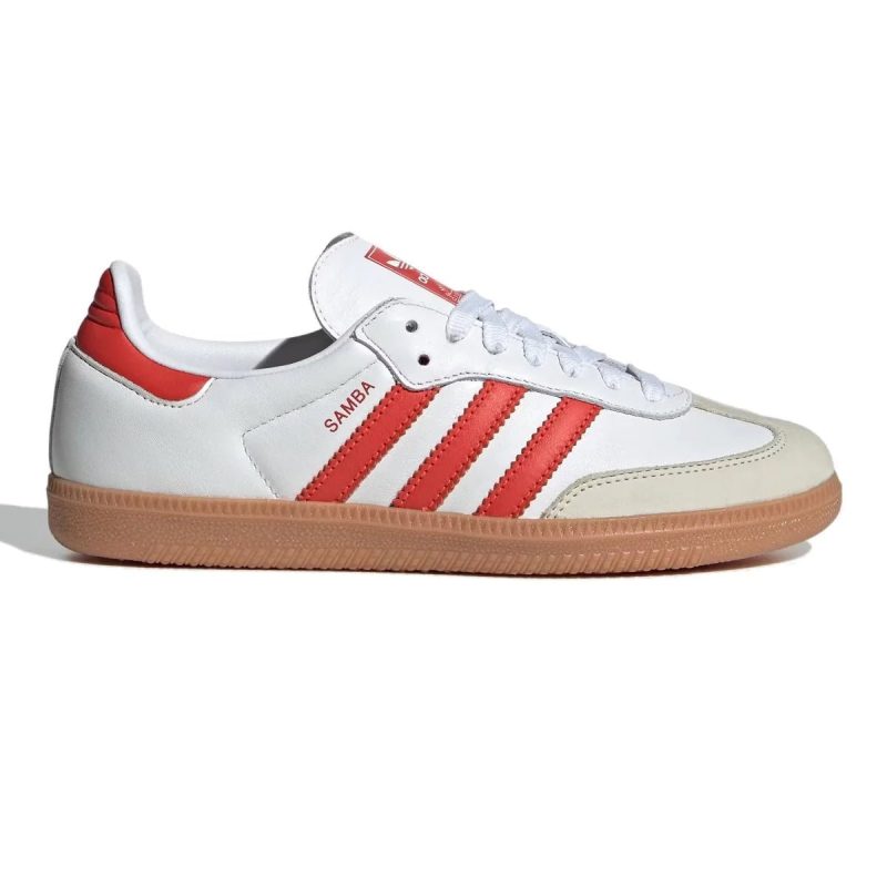 adidas womens samba whitesolar red 10043530 tip top shoes of new york 704427