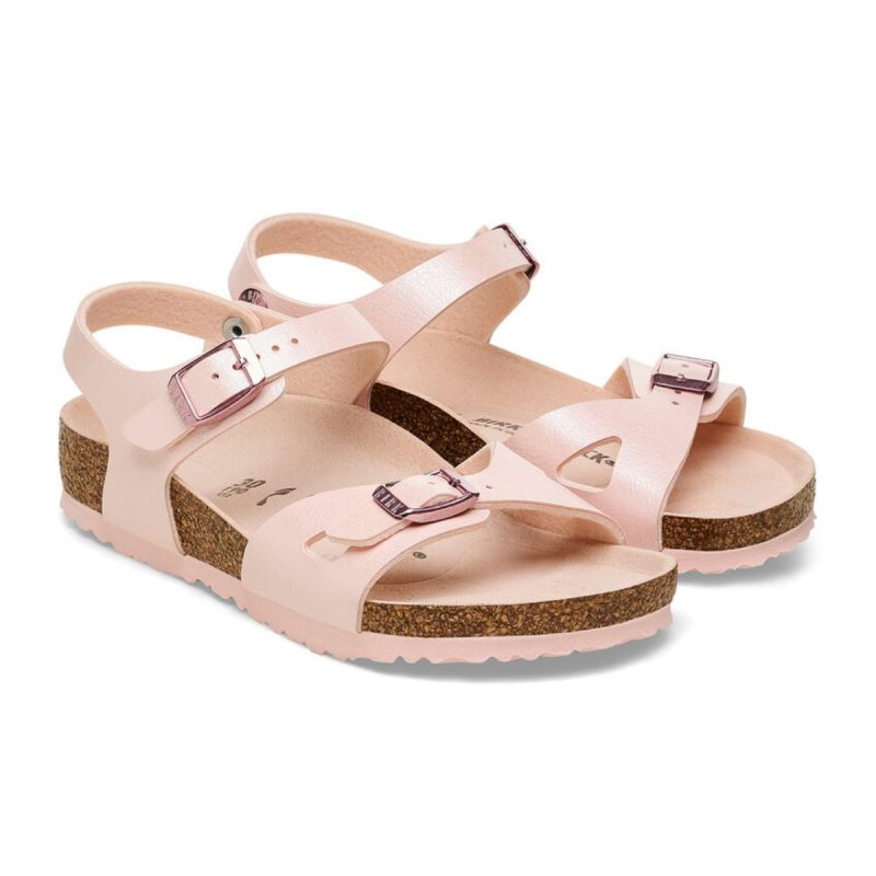 birkenstock girls rio graceful light rose 1082033 tip top shoes of new york 100294