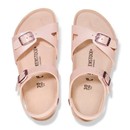 birkenstock girls rio graceful light rose 1082033 tip top shoes of new york 618067