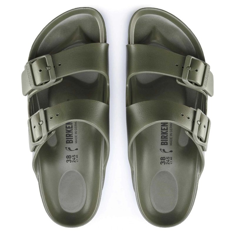 birkenstock mens arizona eva khaki waterproof 3004642 635866