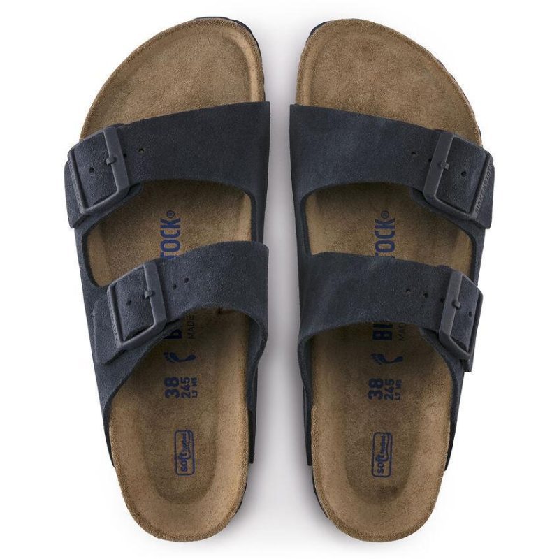 birkenstock mens arizona soft footbed navy night suede 9000399 228548