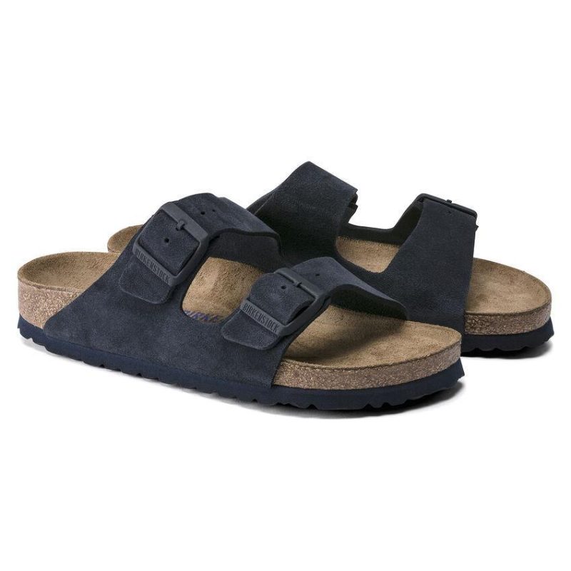 birkenstock mens arizona soft footbed navy night suede 9000399 872796