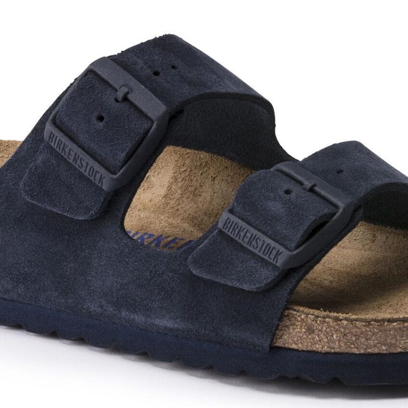 birkenstock mens arizona soft footbed navy night suede 9000399 888964