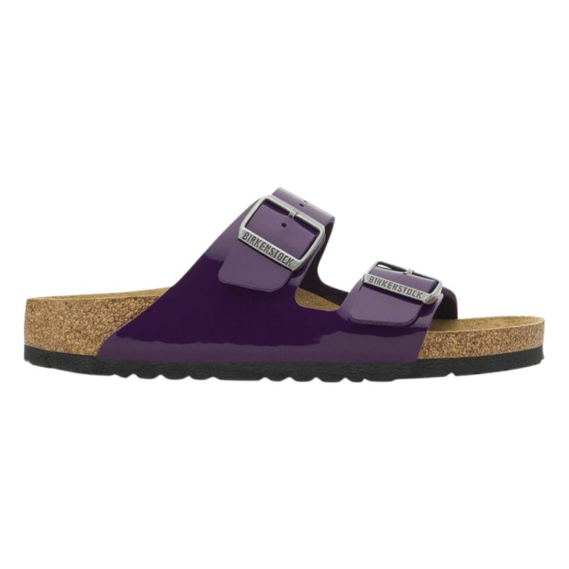 birkenstock womens arizona birko flor high shine patent acai 9016622 tip top shoes of new york 348392