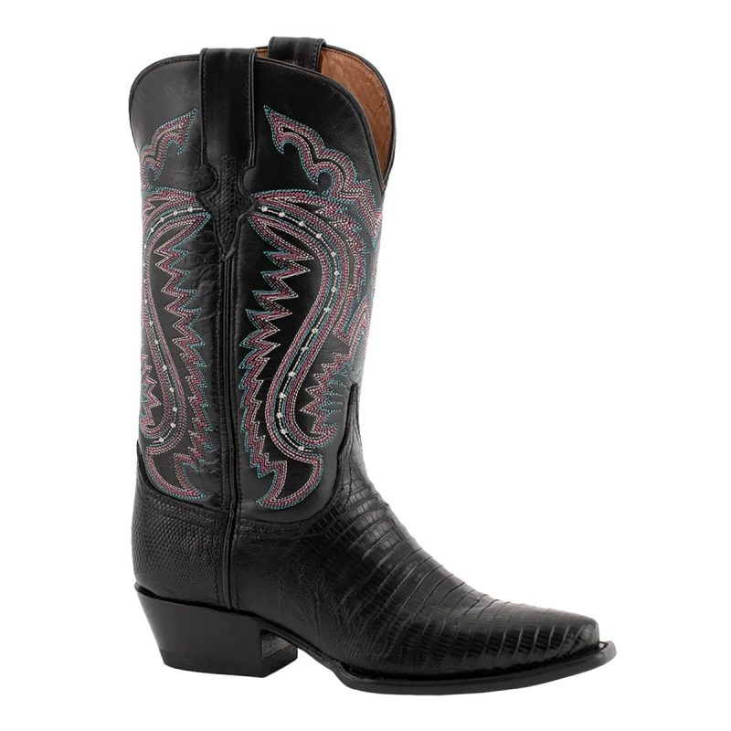 ferrini womens taylor black teju lizard 9010728 672581