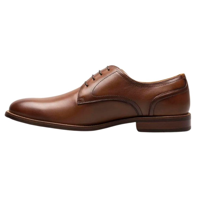 florsheim mens rucci plain oxford cognac leather 3017976 tip top shoes of new york 321465