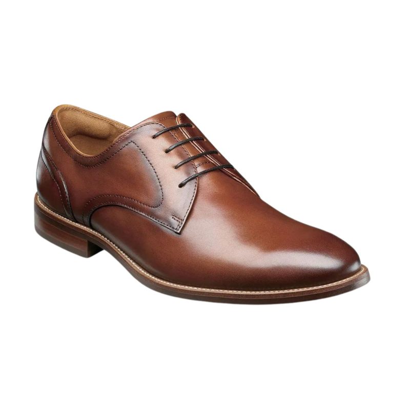 florsheim mens rucci plain oxford cognac leather 3017976 tip top shoes of new york 845403