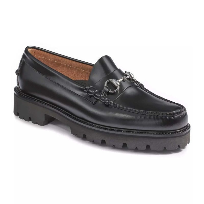 gh bass mens lincoln bit lug weejun black 9011936 tip top shoes of new york 538092