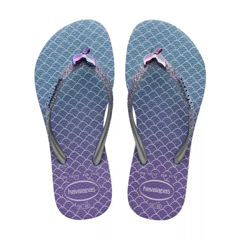 havaianas girls slim glitter mermaid 1048515 tip top shoes of new york 820976