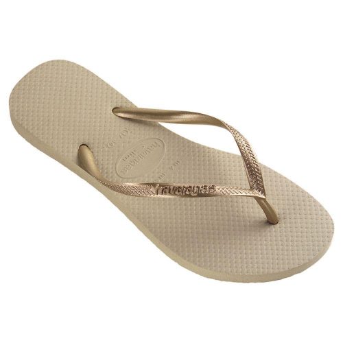 Havaianas Kids Slim Grey/Gold - 0741940294325 - Tip Top Shoes of New York