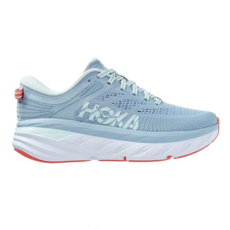 hoka womens bondi 7 blue fogglass 7730983 402340