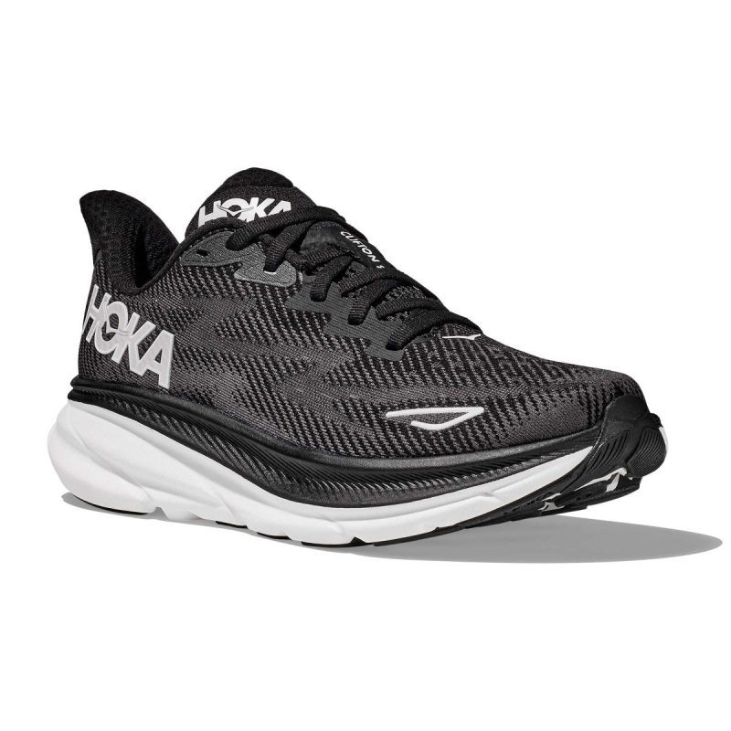 hoka womens clifton 9 blackwhite 10022881 tip top shoes of new york 968460