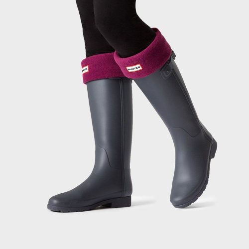 hunter boot socks dark plum 408089105010 684615