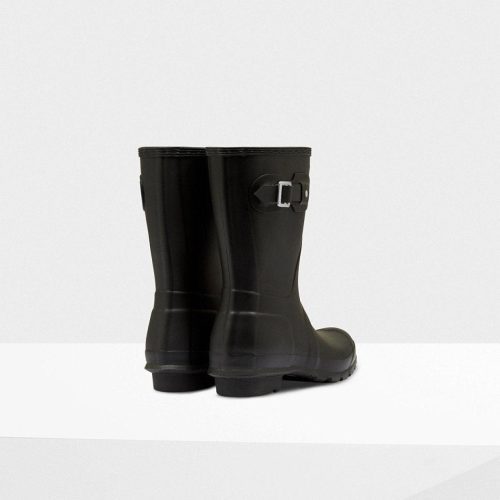 hunter womens original short rain boots black 405108301019 178627