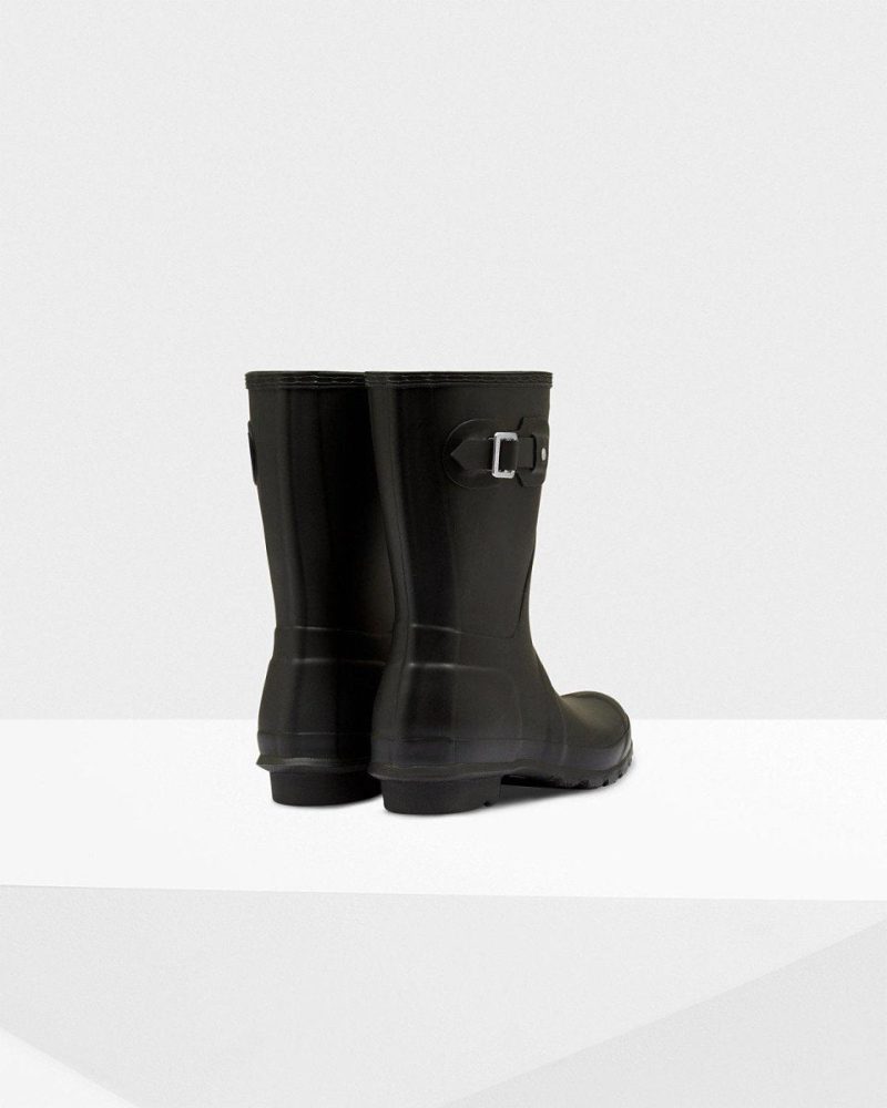 hunter womens original short rain boots black 405108301019 178627