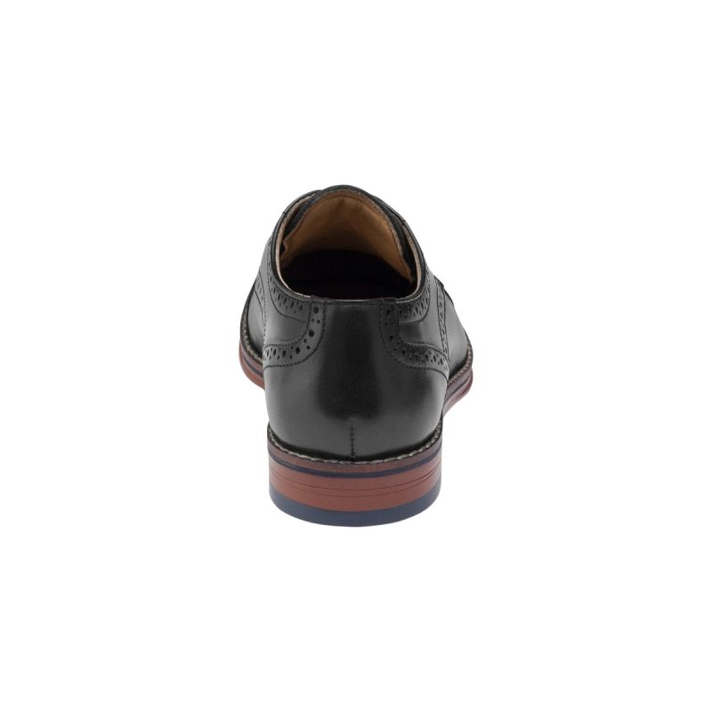 johnston murphy boys grade school upton conard cap toe black 1091591 tip top shoes of new york 987485