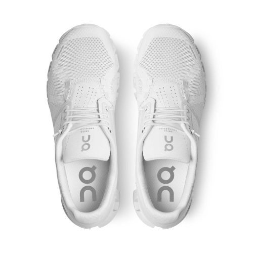 on running mens cloud 5 all white 7728603 724170