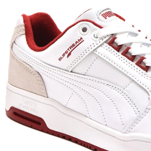 puma mens slipstream lo whiteburgundy 10016685 985606