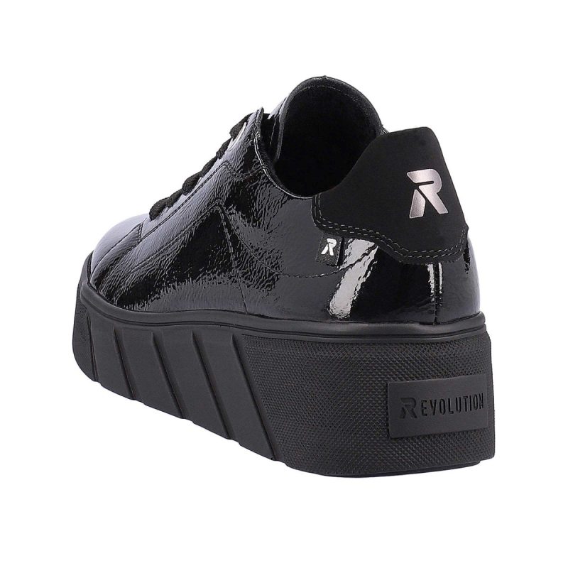 rieker womens w0501 00 blackblack patent 9012928 tip top shoes of new york 203424