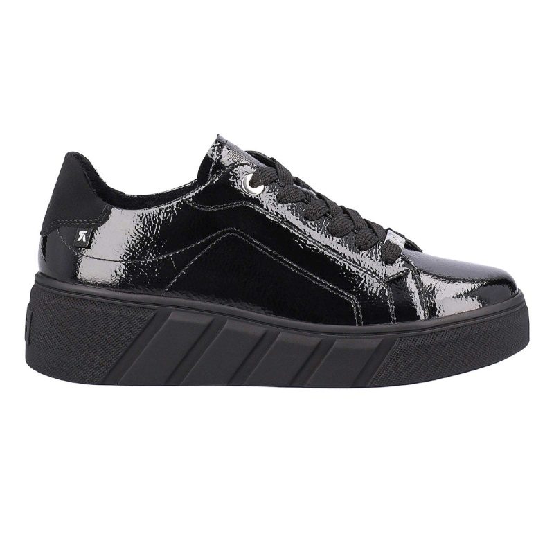 rieker womens w0501 00 blackblack patent 9012928 tip top shoes of new york 541246