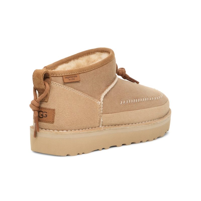 ugg womens ultra mini crafted regenerate sand 9013269 tip top shoes of new york 341595