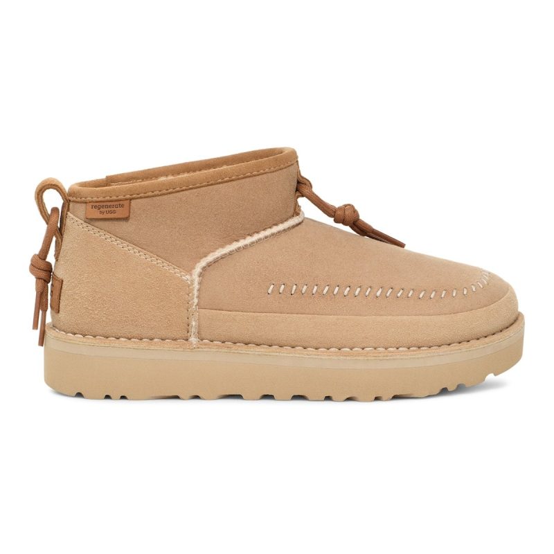 ugg womens ultra mini crafted regenerate sand 9013269 tip top shoes of new york 539739